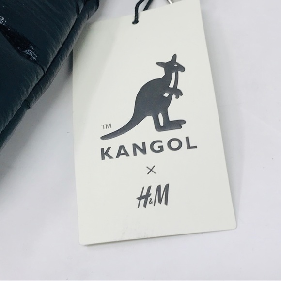 kangol x H&M Black Quilted Crossbody Bag NWT - Picture 2 of 9